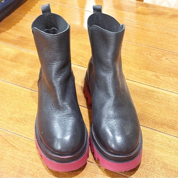 Bertuchi Moto Black Leather Boots Size 7.5 - Picture 1 of 7